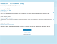 Tablet Screenshot of blog.baseballtripplanner.com